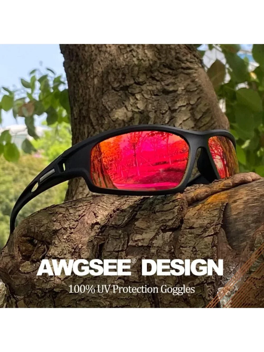 Polarized Sports Sunglasses | 100% UV Protection | Unbreakable Wrap-Around